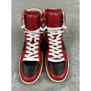 Saint Laurent SL/10H Shoes Mens Size 46.5 High Top Made in Italy Leather